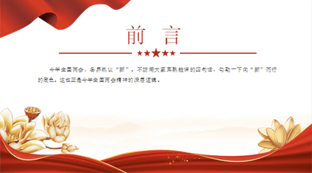 2024年两会精神的深层逻辑专题党课PPT课件