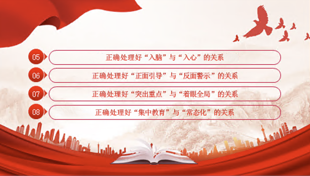 处理好九对关系推动党纪学习教育走深走实专题党课讲稿+PPT课件