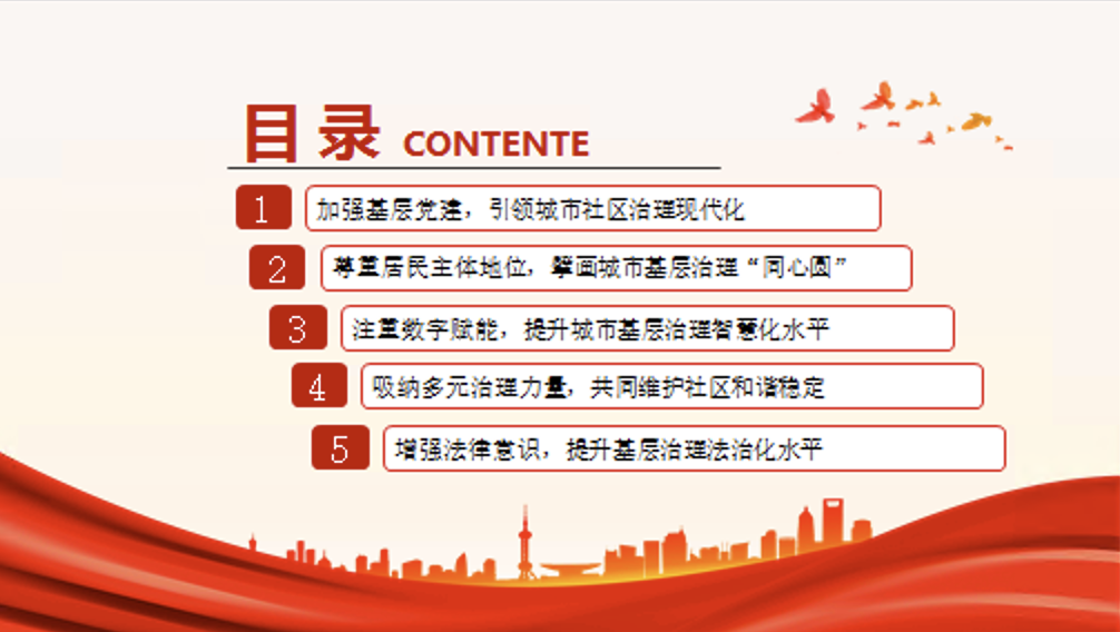 推进全面提升城市基层治理效能专题党课讲稿+PPT课件
