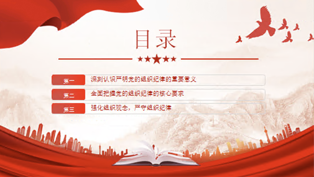 六大纪律党课之严守组织纪律党课讲稿+PPT课件：增强组织纪律性