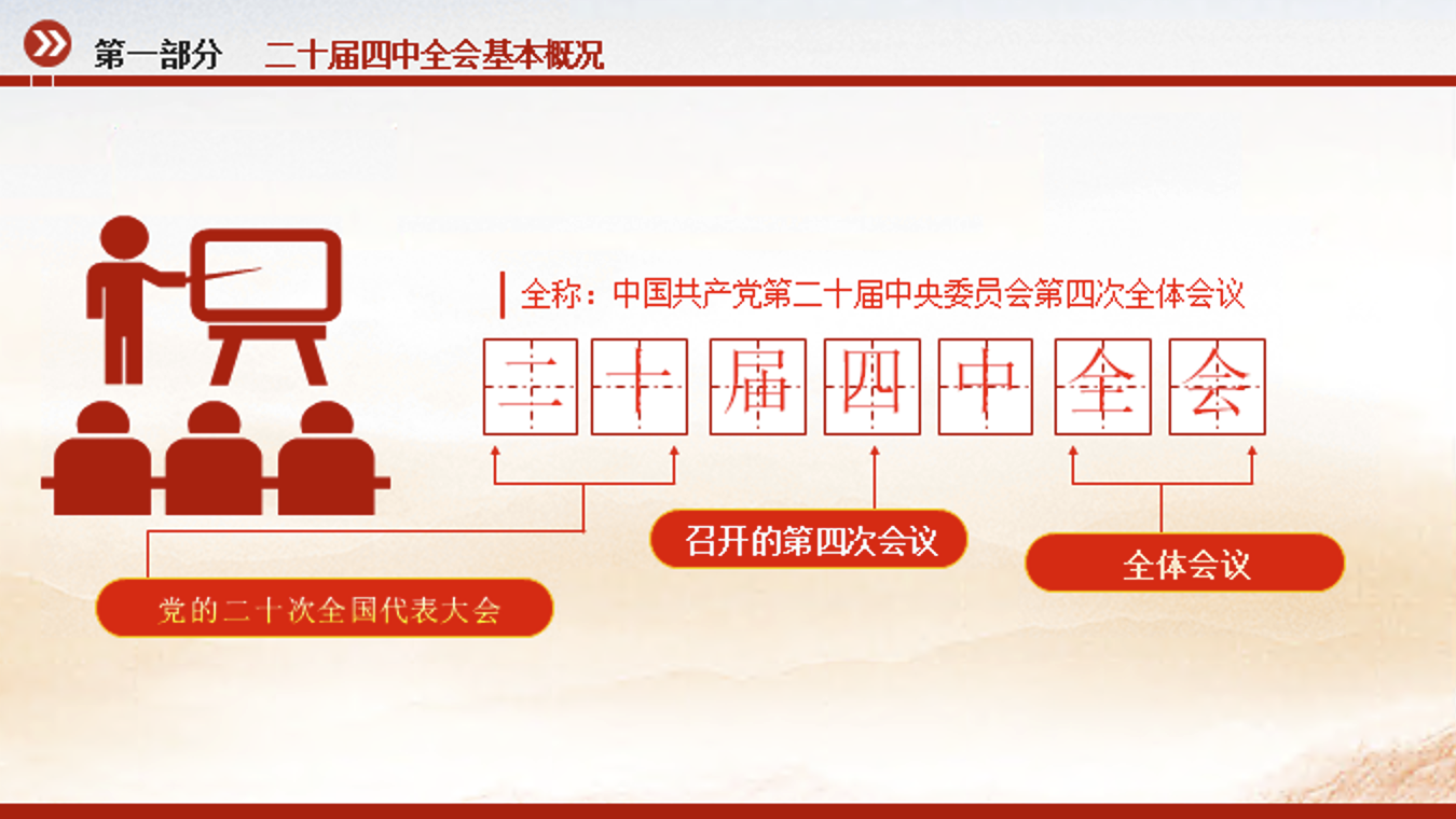 二十届四中全会公报专题宣讲党课讲稿+PPT课件（34张）